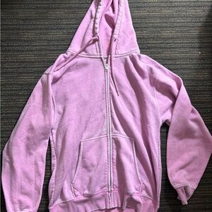 Pink Zip-Up Hoodie